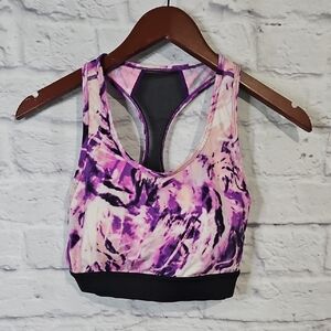 Rise By LuLaRoe Purple and Black Sports Bra